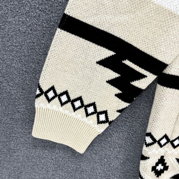 Lucky Brand Sweater Womens XL Extra Large Open‎ Front Cardigan Aztec pocket - Picture 6 of 16